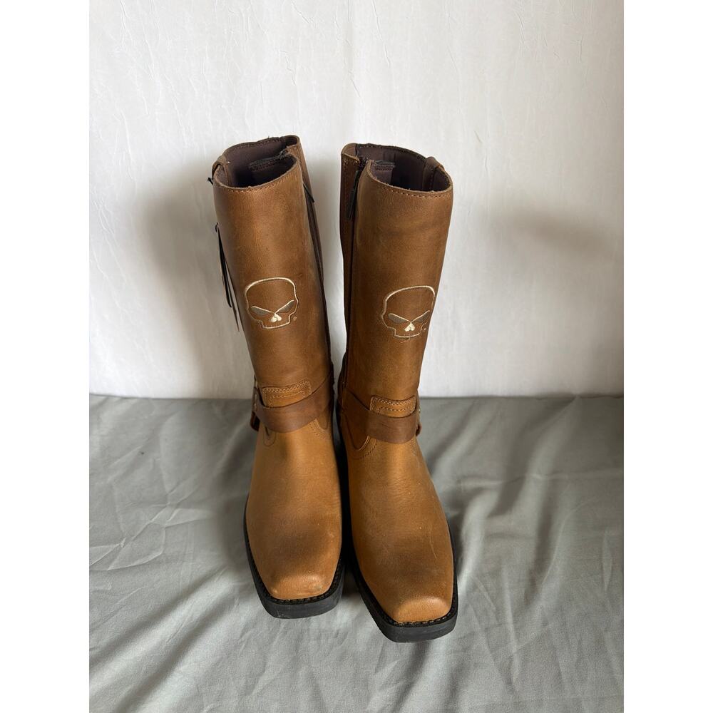 Harley-Davidson Women's Korsen Tall Ride Waterproof Moto boots 9 NWT - Picture 2 of 7